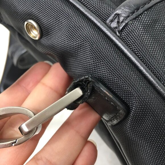 Tumi Women's Black Nylon Canvas Briefcase Laptop Messenger Bag 12.5 x 10.5 - Picture 9 of 16